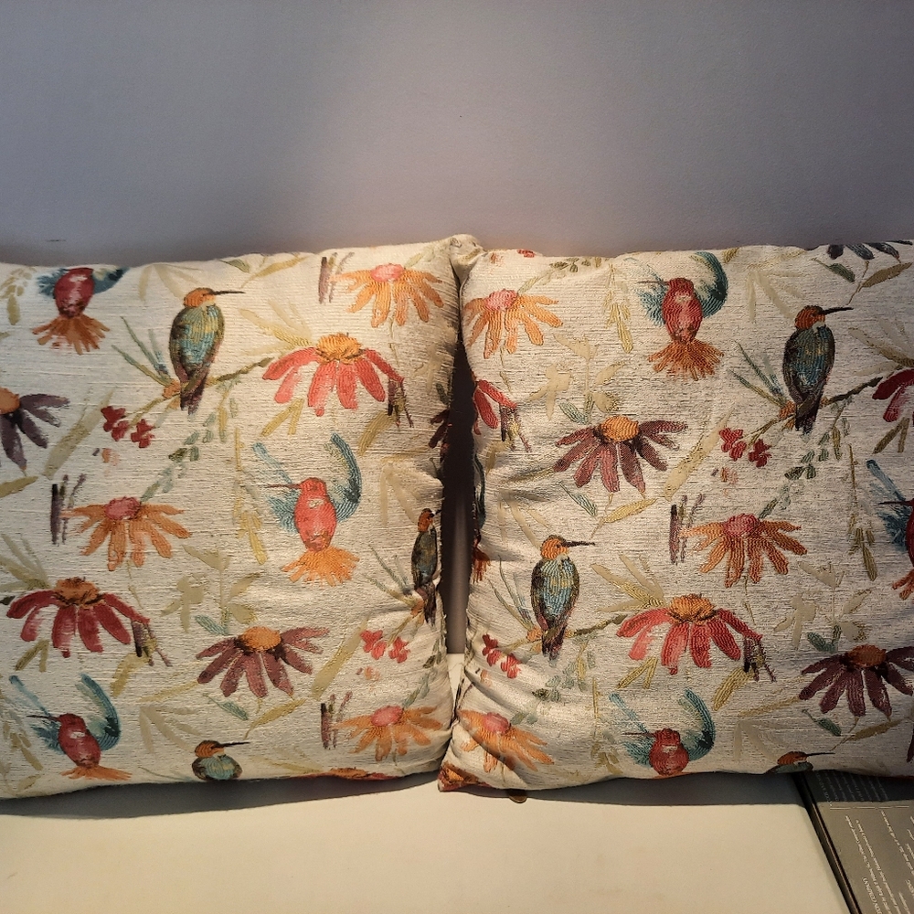 Hummingbird Accent Pillows (set of 2) / Pier 1 Imports